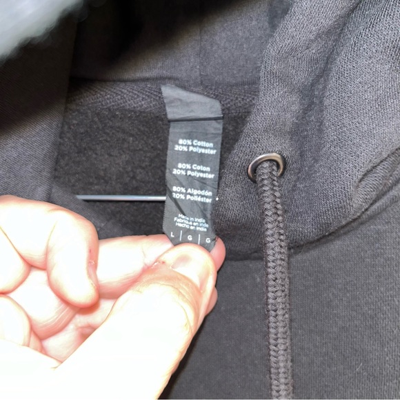 Dist-rict sweatshirt size L unisex black pullover hoodie long sleeve Zeuss world - Picture 3 of 7